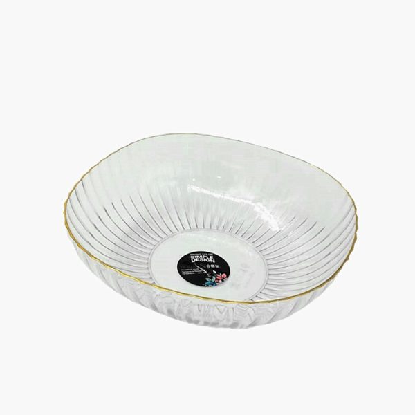 Bol cu un Singur Strat, Flippy, pentru Fructe, Legume, Snacks, 22.4x9 cm, Transparent