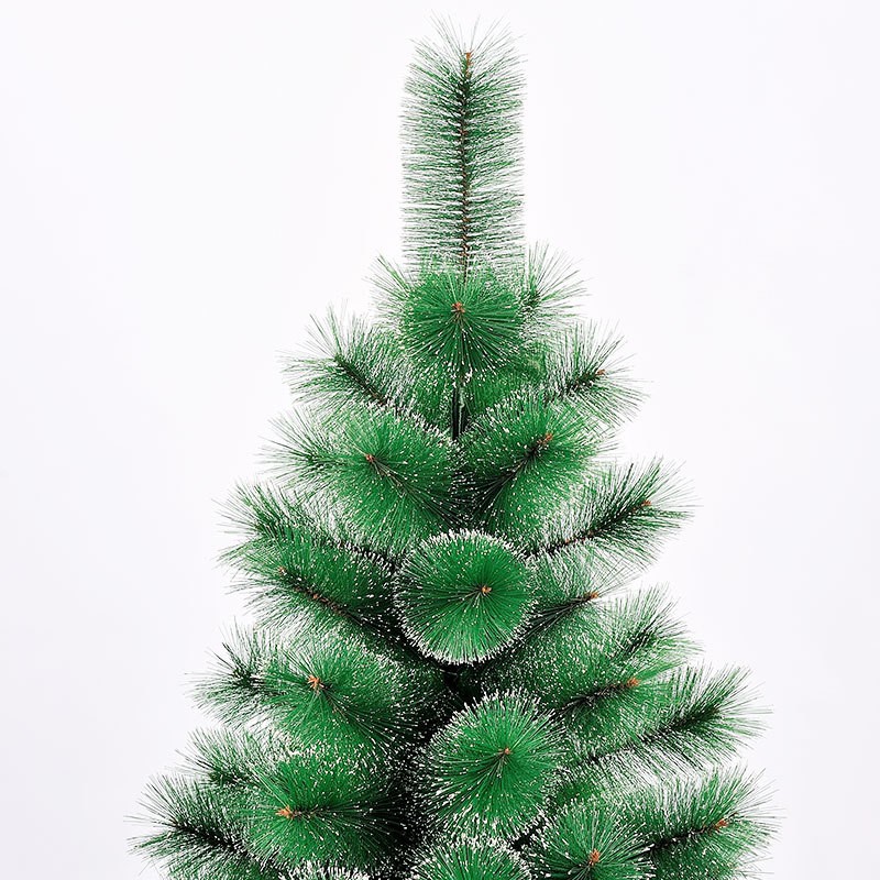 Brad artificial de Craciun tip pin nins, pentru interior/exterior, inaltime 180 cm, Flippy, verde, suport metalic inclus - Image 3