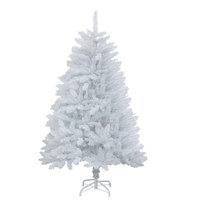 Brad de Craciun artificial cu suport inclus Flippy, 150 cm, 450 Ramuri Varfuri, Suport Clasic, Fara iluminare, utilizat pentru interior/exterior, Alb
