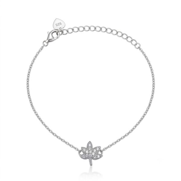 Brățară Damă din Argint 925, Jolie Silver, Model Frunză de Arțar, Design Elegant Inspirat din Natură, Greutate 2.6 g, Argintiu