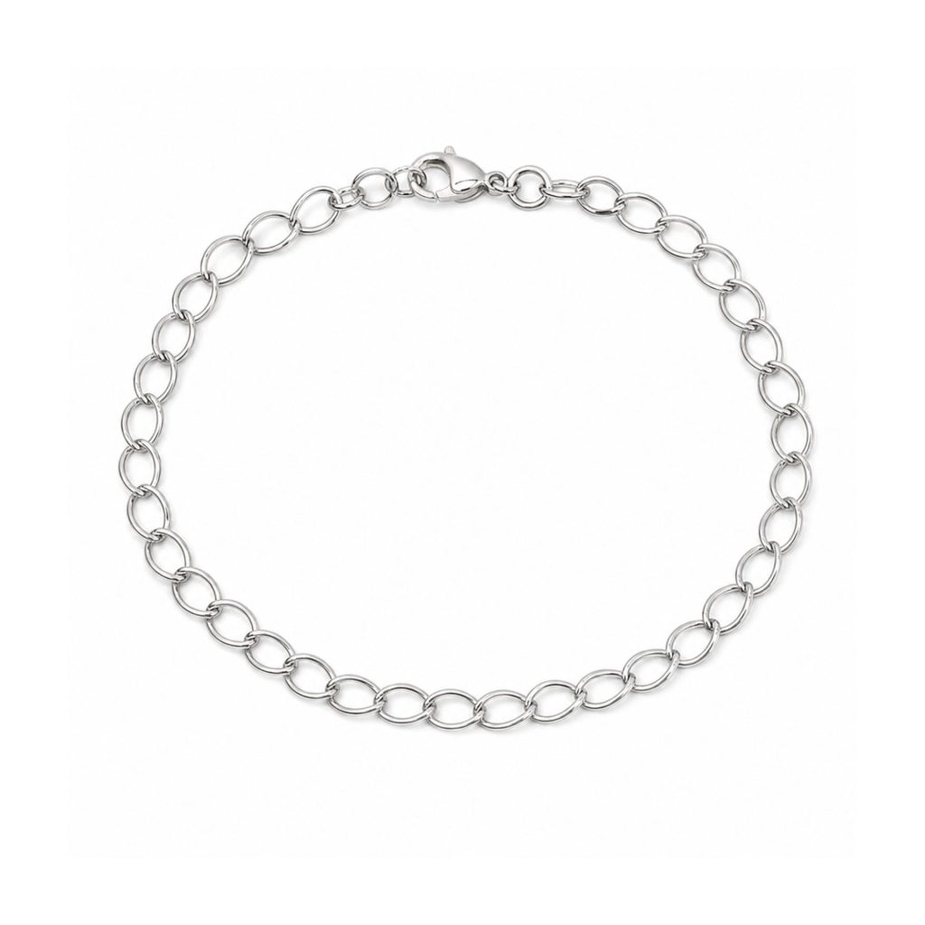 Bratara din Argint 925, Jolie Silver, Model Zale Ovale Mari, 2 g, Argintiu