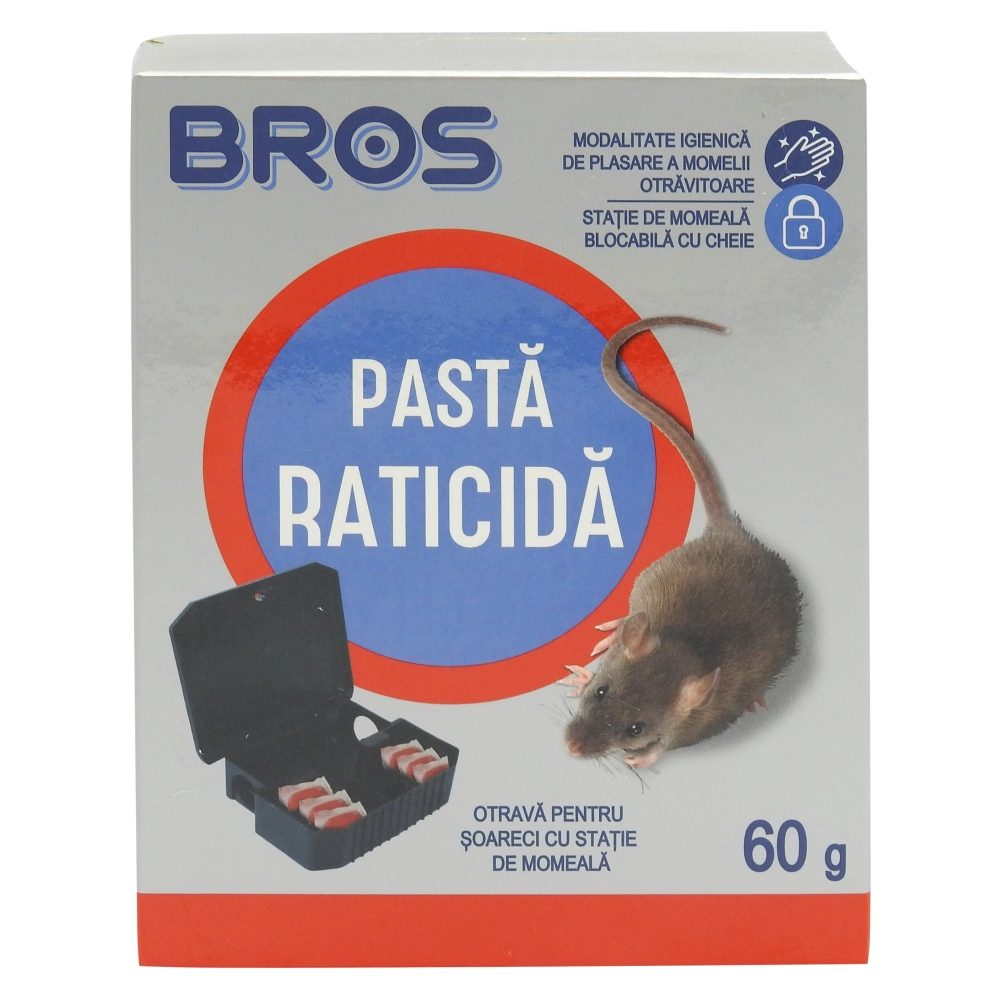 Bros Cutie de Intoxicare, Pasta Raticida 60 g 2069