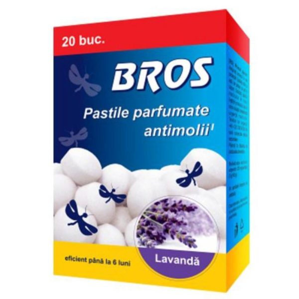 Bros Pastile Parfumate Antimolii 20 buc Lavanda 203