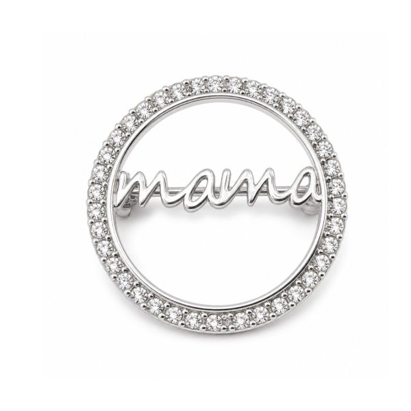Brosa Argint 925 Mama cu Zirconii