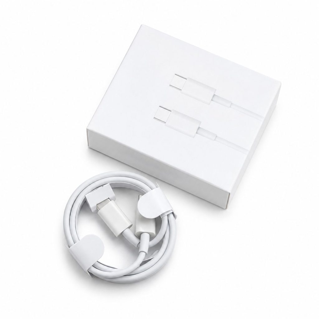 Cablu de Date si Incarcare USB-C la USB-C, Flippy, 60W, Fast Charge, Compatibil iPhone 15 si Tablete, 1.5 m, Alb