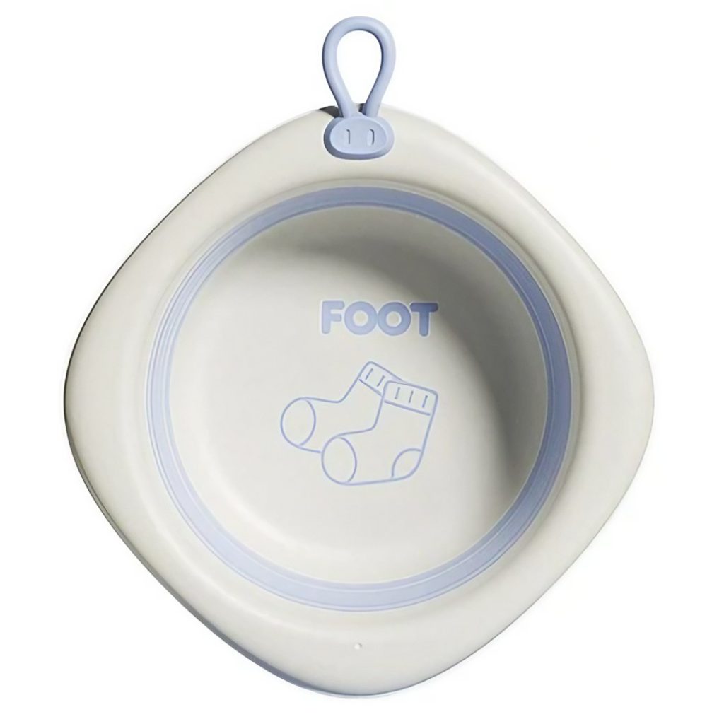 Cada Pliabila pentru Baie pentru Copii, Flippy, Cadita pentru Bebelusi, Model Romb pentru Picioare, Mov, 31.5x31.5x3.5 cm, 3L