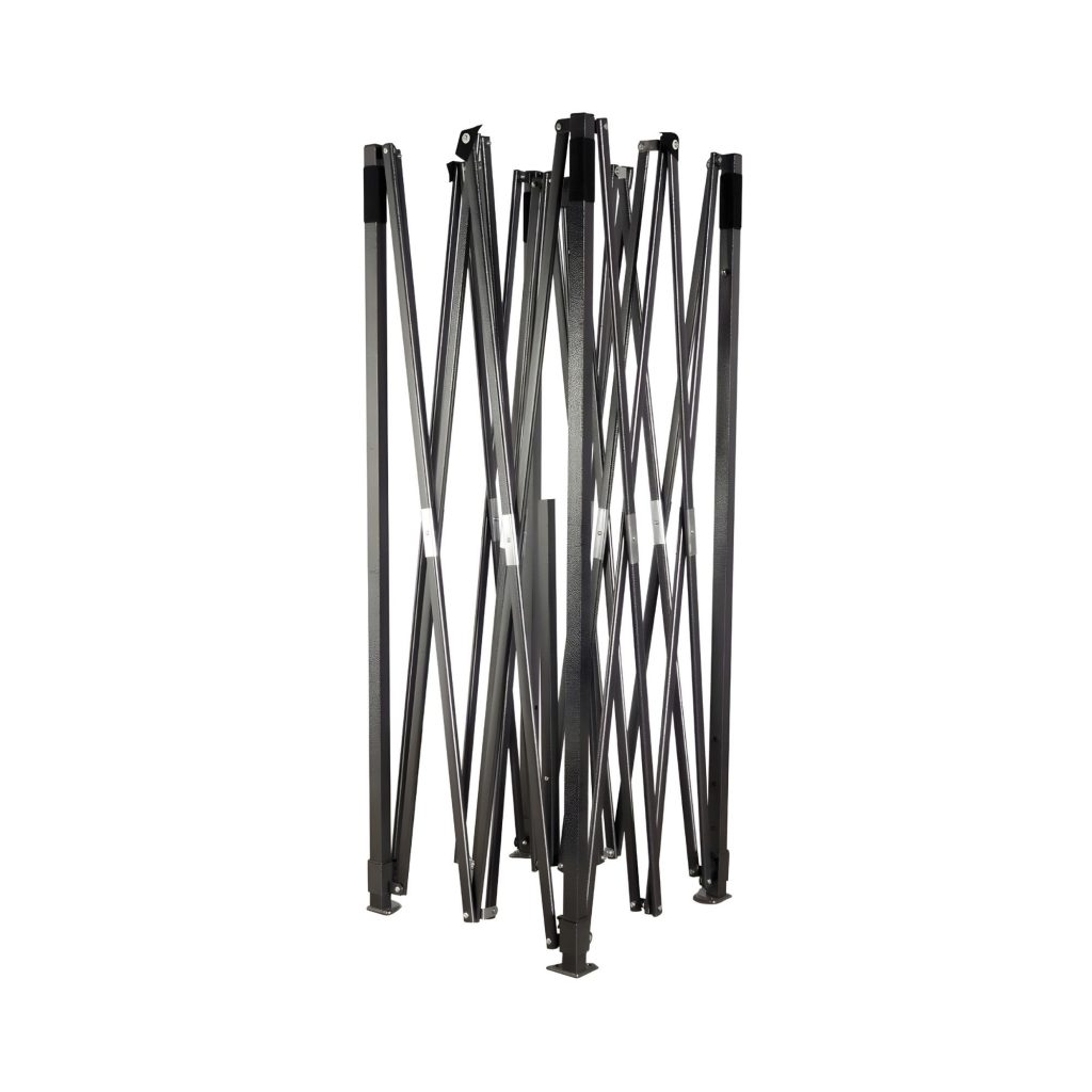 Cadru Metalic, Flippy, Suport pentru Cort Tip Pavilion, Pliabil, Metalic, 12 kg, 3 x 3 m, Negru