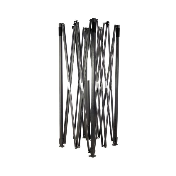 Cadru Metalic, Flippy, Suport pentru Cort Tip Pavilion, Pliabil, Metalic, 12 kg, 3 x 3 m, Negru