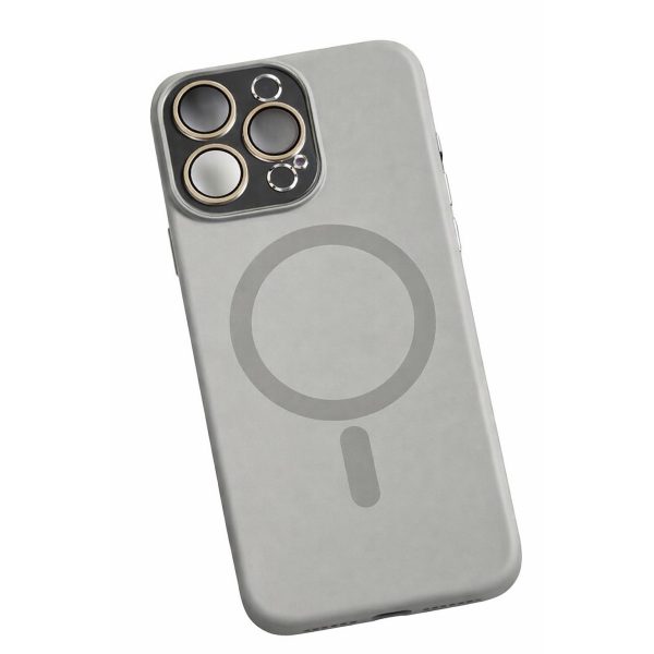Carcasa Liquid Silicone, Flippy, Compatibila iPhone 17, Magnetica, Protectie TPU Camera, Gri Titanium