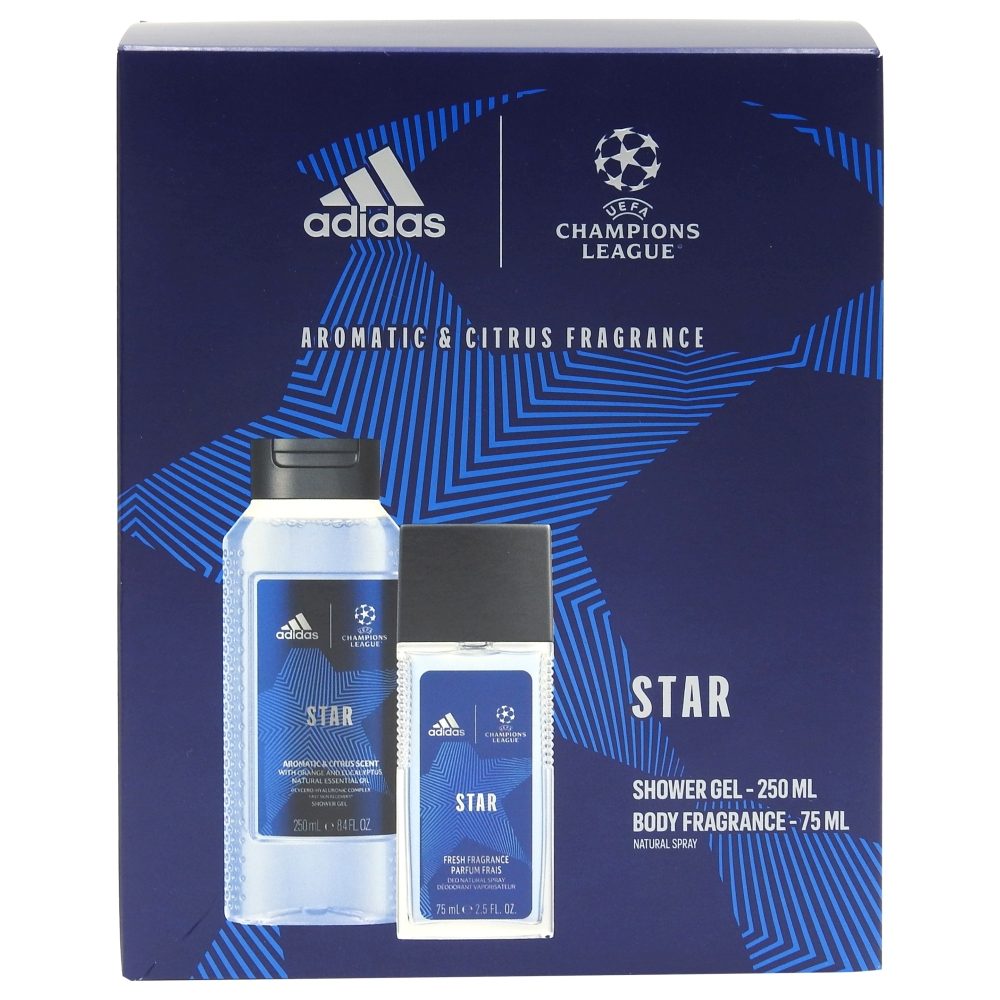 Caseta Cadou, Adidas, Dns75, Gel de Dus 250 Champions League Star