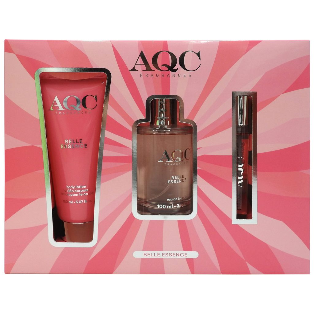 Caseta Cadou, Aqc, Lotiune de Corp 150 ml, EDT 10 ml, EDT 100 ml Belle