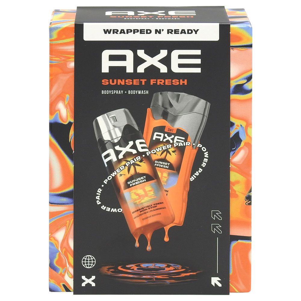 Caseta Cadou, Axe, Gel de Dus 250 ml, Deo150 ml Sunset Fresh