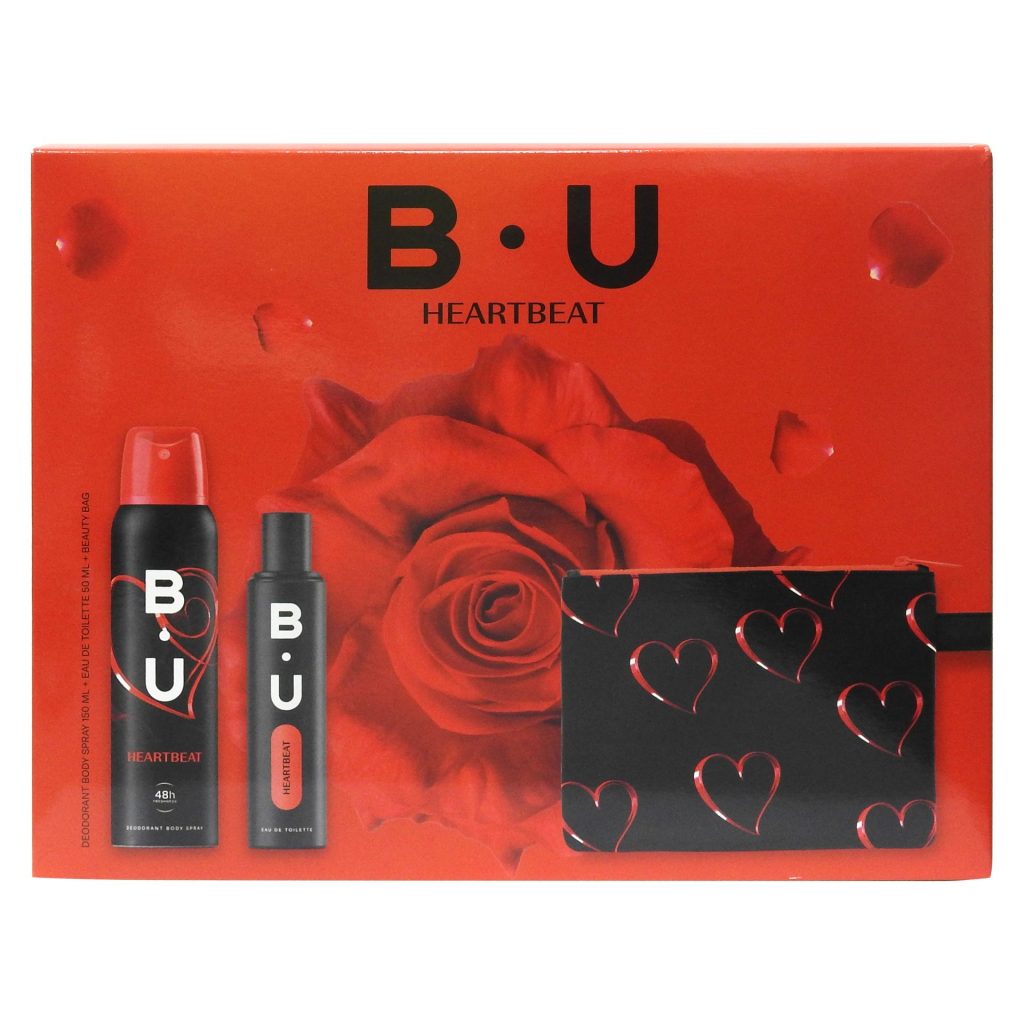 Caseta Cadou, Bu, EDT 50, Deo150, Cosmetic Bag Heart Beat
