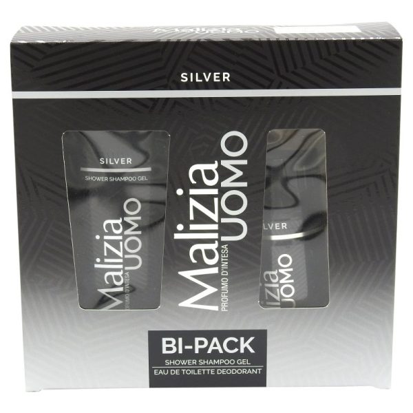 Caseta Cadou, Malizia, Deo150, Gel de Dus 250 Men Silver