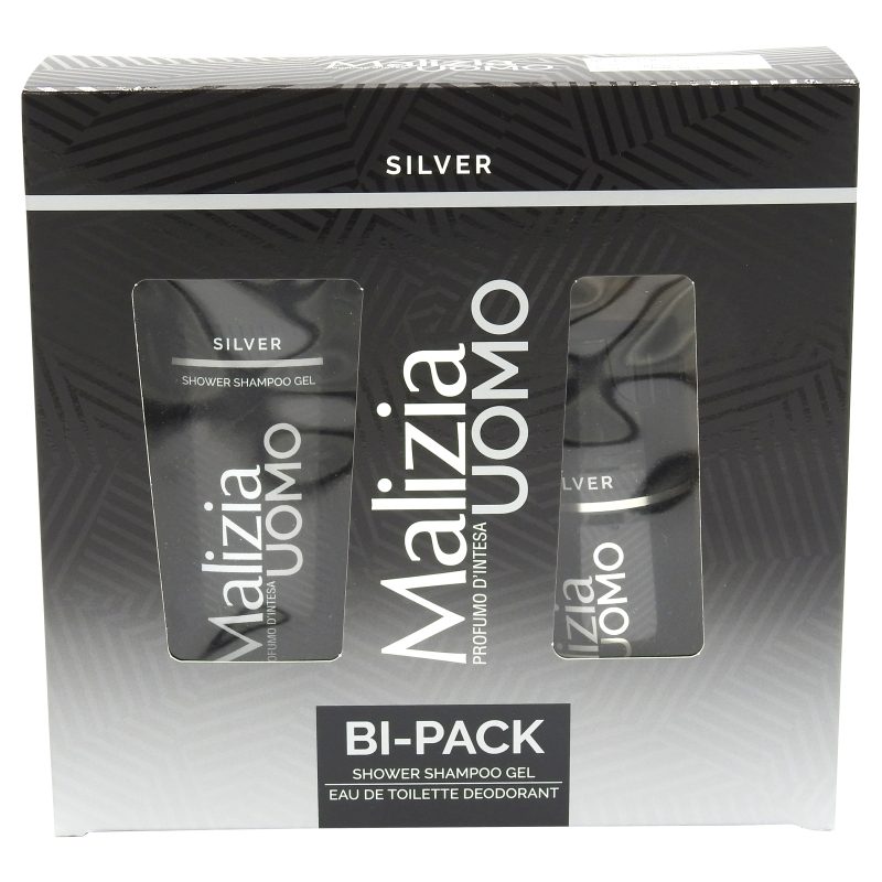 Caseta Cadou, Malizia, Deo150, Gel de Dus 250 Men Silver