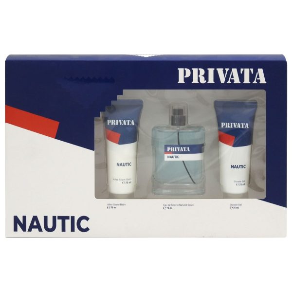 Caseta Cadou, Privata Nautic, EDT 75 ml, Gel de Dus 75 ml, Aftershave 75 ml