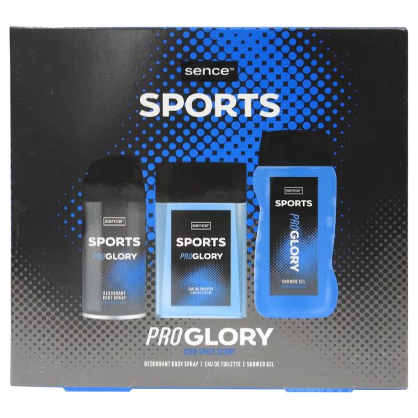 Caseta Cadou, Sence, Deo150, EDT 100, Gel de Dus 240 Sports Pro Glory