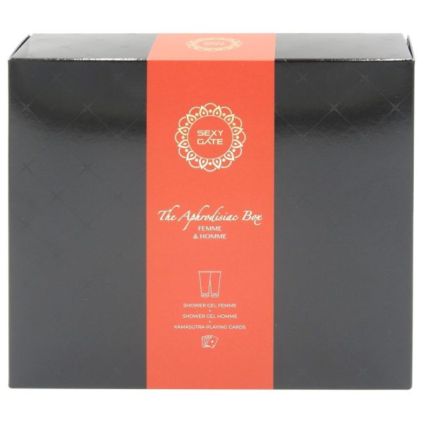 Caseta Cadou, Sexy, Gel de Dus 200 ml W, Gel de Dus 200 ml M, Carti Joc Coppia