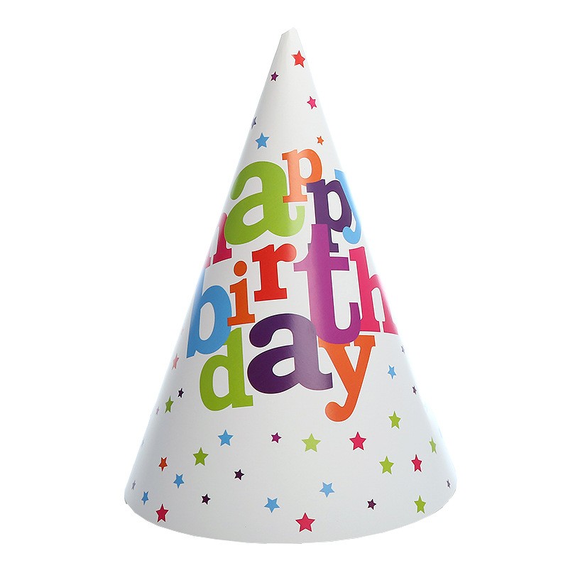 Set 6 Coifuri pentru Petrecere, Flippy, Colectia Happy Birthday, Multicolor
