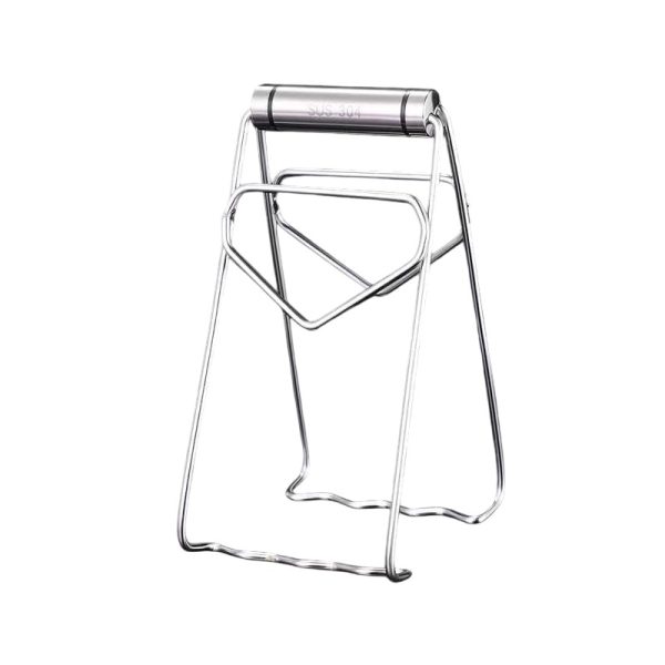 Clema pentru Boluri, Flippy, Anti-Alunecare, din Otel Inoxidabil, Extindere, pentru Oale, Tigai, de Uz Casnic, Rezistent la Temperaturi Inalte, 19.5x9.8x8 cm, Gri