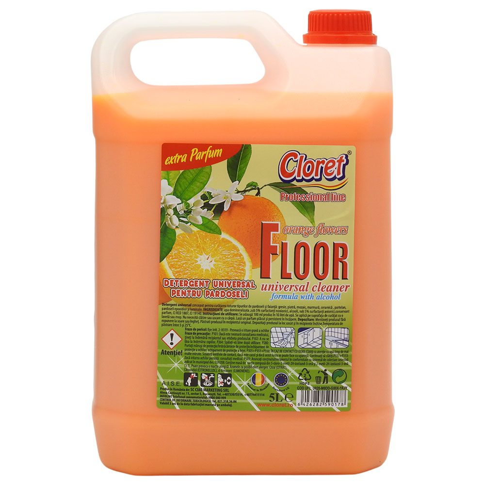 Cloret Detergent Pardoseli 5 L Orange