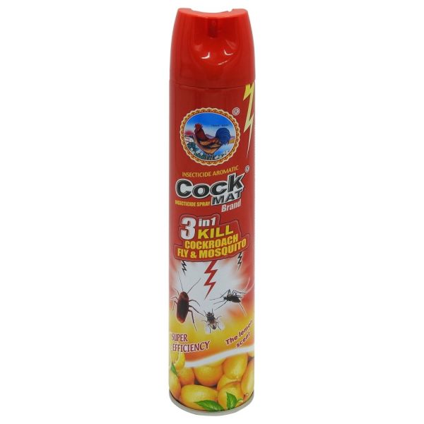 Cock Mat, Spray Insecticid Universal, 400 ml, Parfumat Lamaie