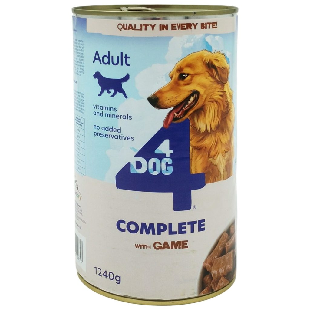 Conserva, 4DOG, Caini 1240 g Vanat