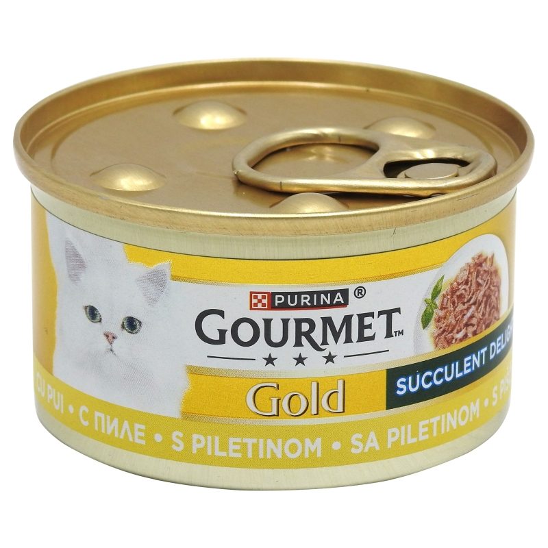 Conserva, Gourmet Gold, Pisici 85 g Pui