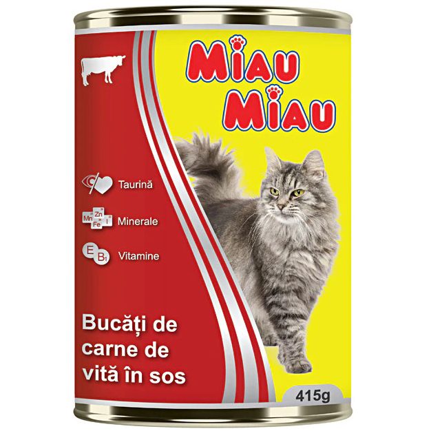 Conserva, Miau Miau, Pisici 415 g Vita