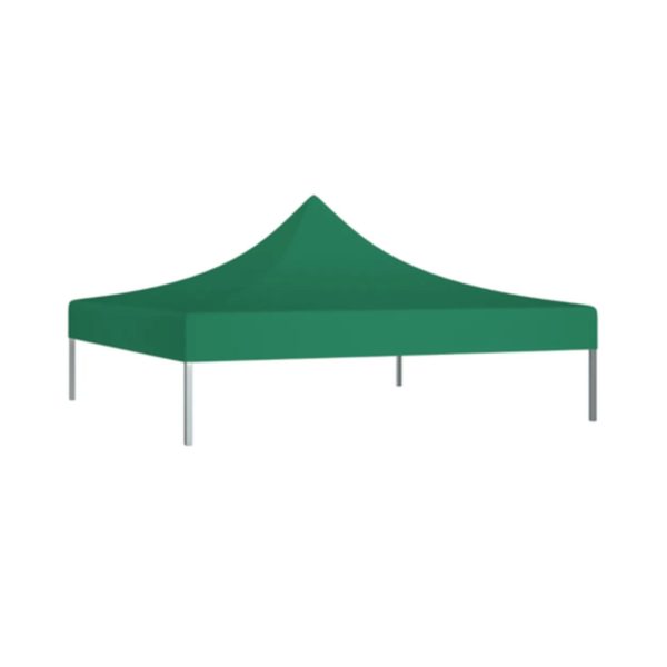 Copertina pentru Pavilion, Flippy, Acoperis Cort, Pliabil, Copertina Rezistenta 420D, 280 g/m2, Protectie Ideala la Soare si Ploaie, 3 x 3 m, Verde