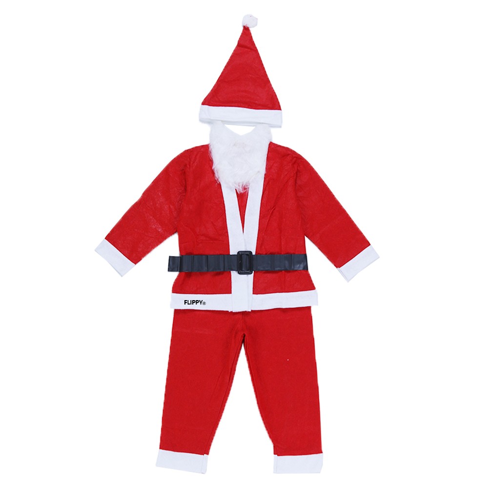 Costum Mos Craciun Flippy® Baiat, 4-6 ani, 5 piese, Polar - Image 2