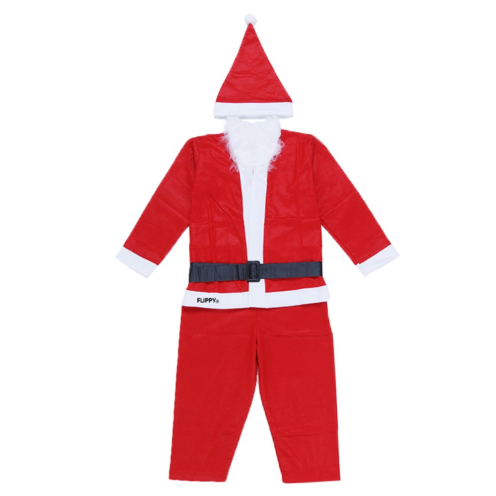 Costum Mos Craciun Flippy® Baiat, 7-9 ani, 5 piese, Polar - Image 2