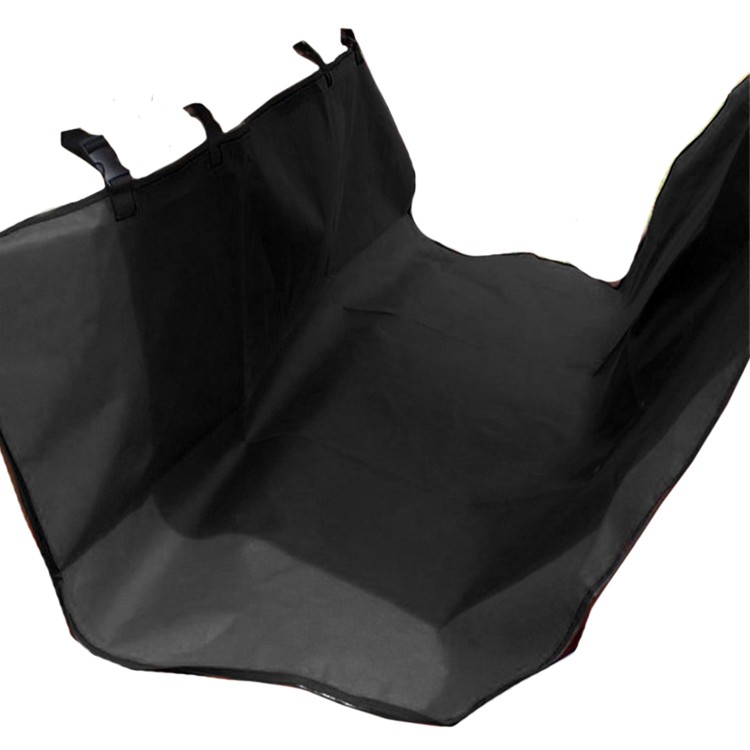 Covor pentru Masina, pentru Animalele de companie, Flippy, Covoras impermeabil, pentru Calatoriile Lungi, din Panza Oxford, 135 x 135 cm, Negru