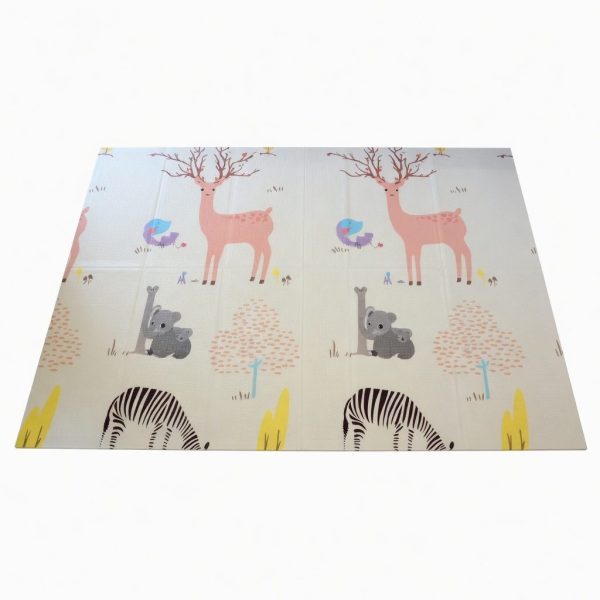 Covoras De Joaca Pentru Bebelusi 200x150 cm, Covor Educativ, Covoras Pliabil Impermeabil Si Antiderapant, Jucarie Dezvoltare Motrica Si Senzoriala, Pentru Copii 0+ Luni, Model 3, Multicolor