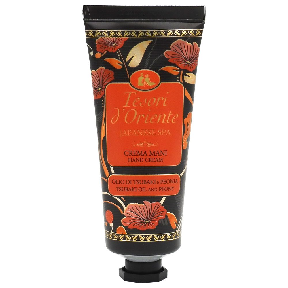 Crema pentru Maini, Tesori D'oriente, 75 ml, cu Ulei de Tsubaki si Bujor, Japanese