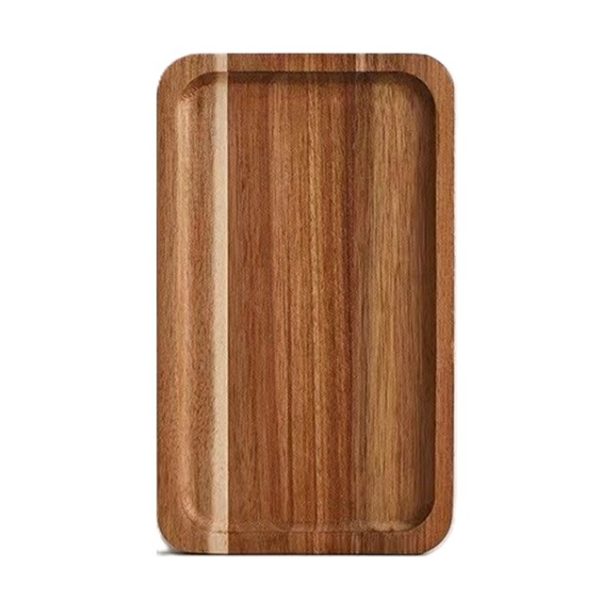 Tava din Lemn, Flippy, Dreptunghiulara, pentru Alimente sau Decor, 20 x 12 x 1.5 cm, Natur