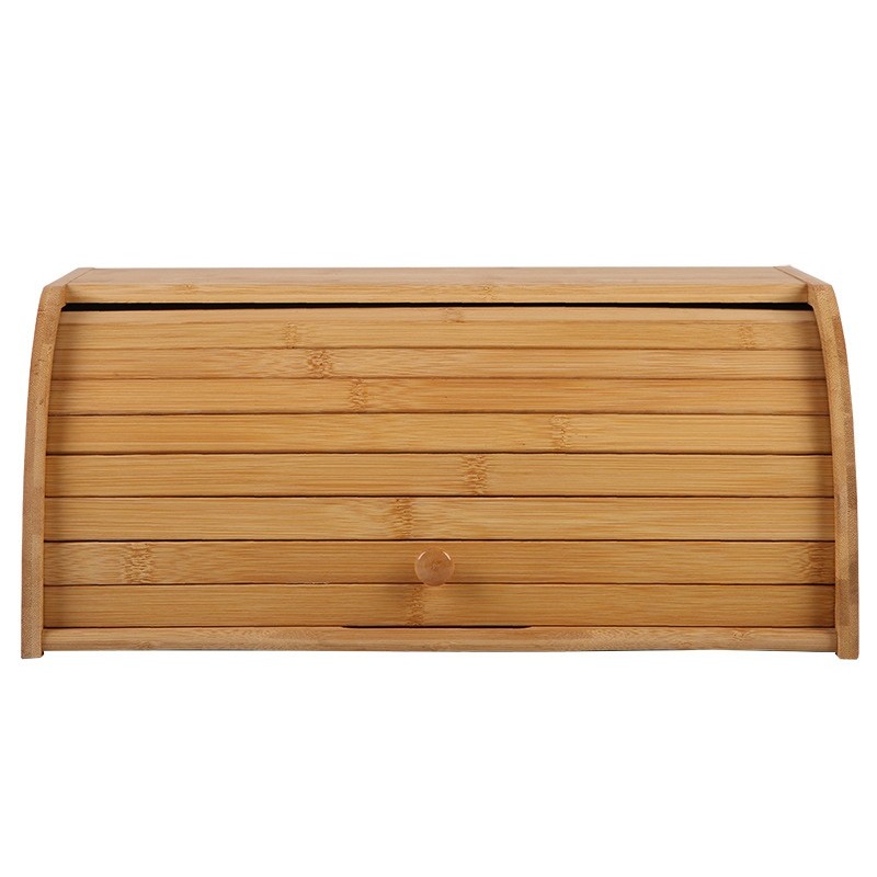 Cutie de Paine, Flippy, din Lemn de Bambus, Multifunctionala, 40 x 27 x 17.3 cm, Natur
