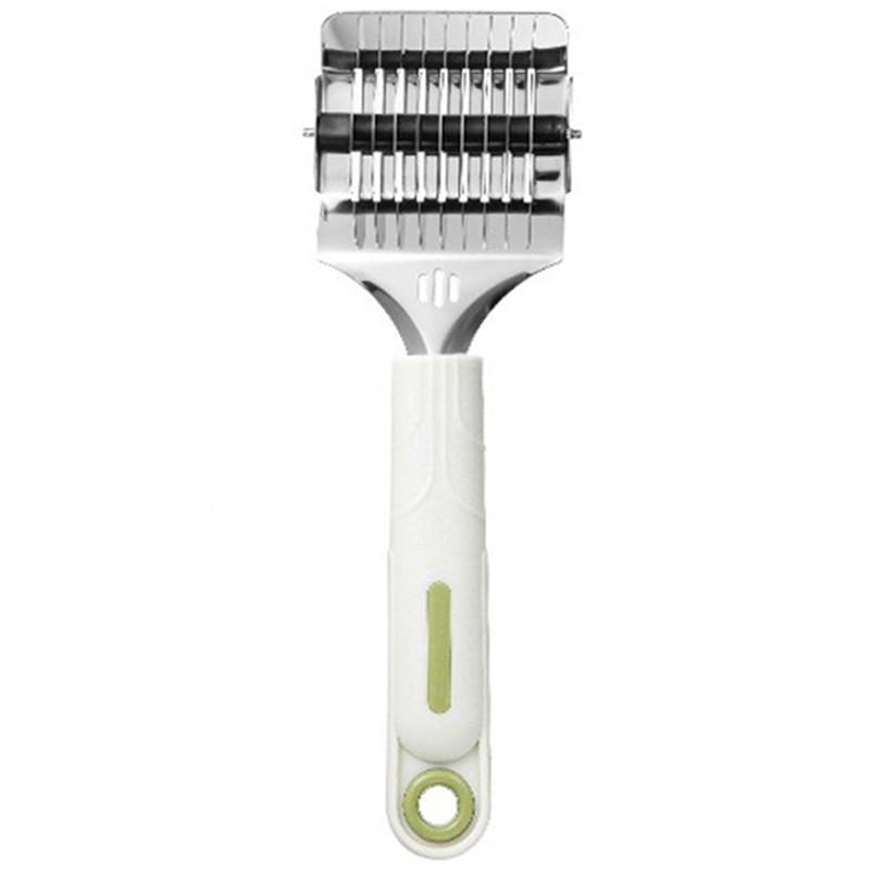 Dispozitiv de taiat Taietei, Flippy, din Plastic cu Inox Razatoare, Curatator de Legume-Fructe, Maner Anti Alunecare, 22 x 6.5 cm Alb