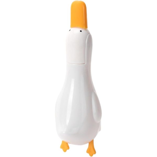 Cleste Multifunctional, Flippy, 2in1, Cleste pentru Parul Cazut si Mini Racleta pentru Depuneri, din ABS, Model Rata, Alb