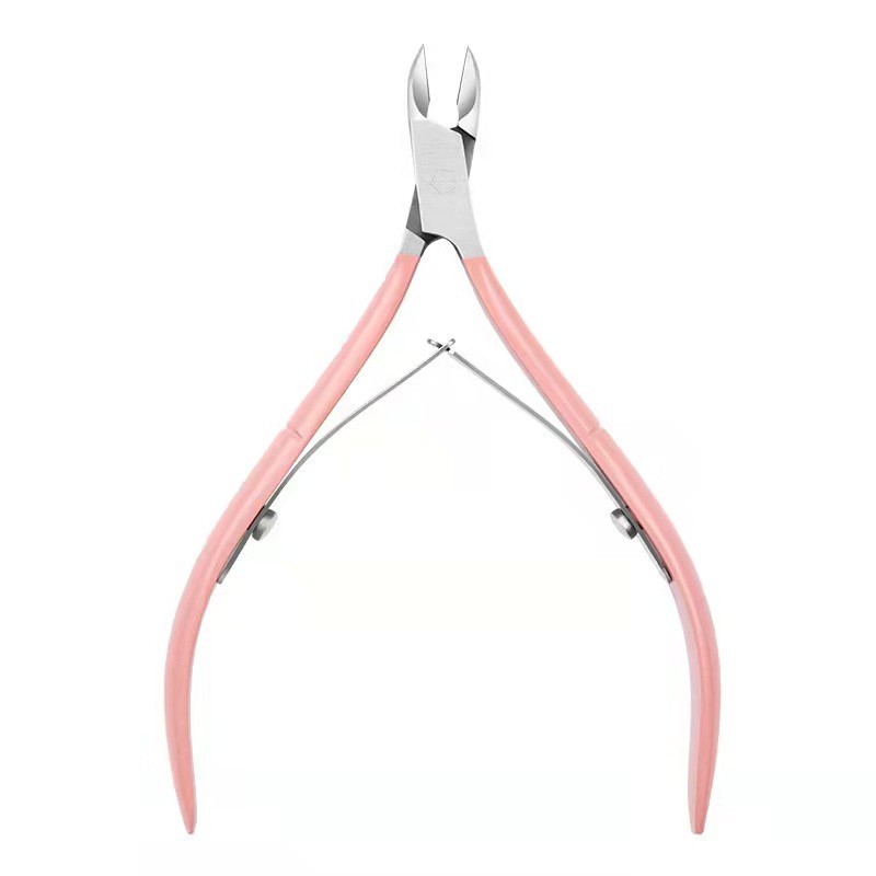 Cleste pentru Unghii si Cuticule, Flippy, din Otel Inoxidabil, Protectie Varf, 17 x 7 x 2 cm, Roz