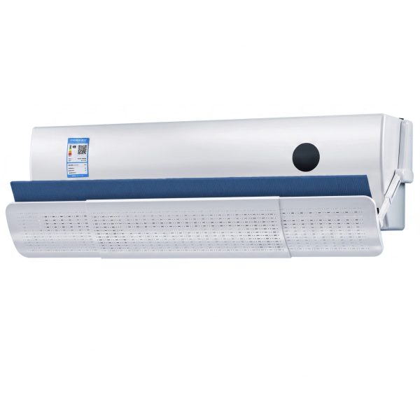Deflector pentru Aer Conditionat, Flippy, Model cu Ioni Negativi, Universal, Ajustabil la 180 Grade, pentru Aer Rece si Cald, Alb