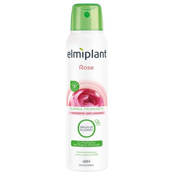 Deodorant Antiperspirant Spray, Elmiplant, Rose Elixir, 150 ml