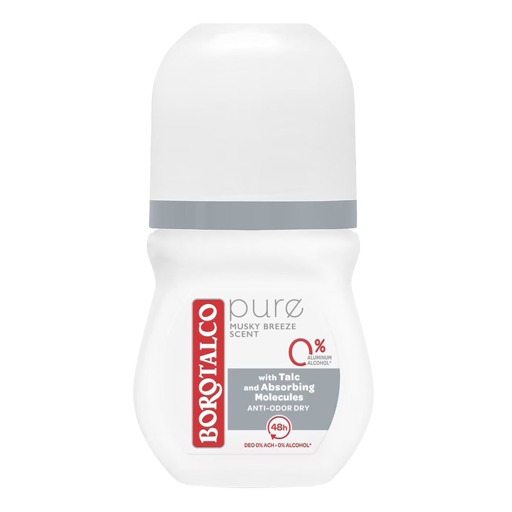 Deodorant, Borotalco, Roll On 50 ml 48H Pure Clean Freshness