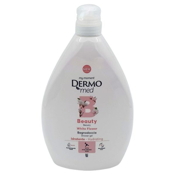 Gel de Dus, DERMOMED, Beauty White Flower, 1 L