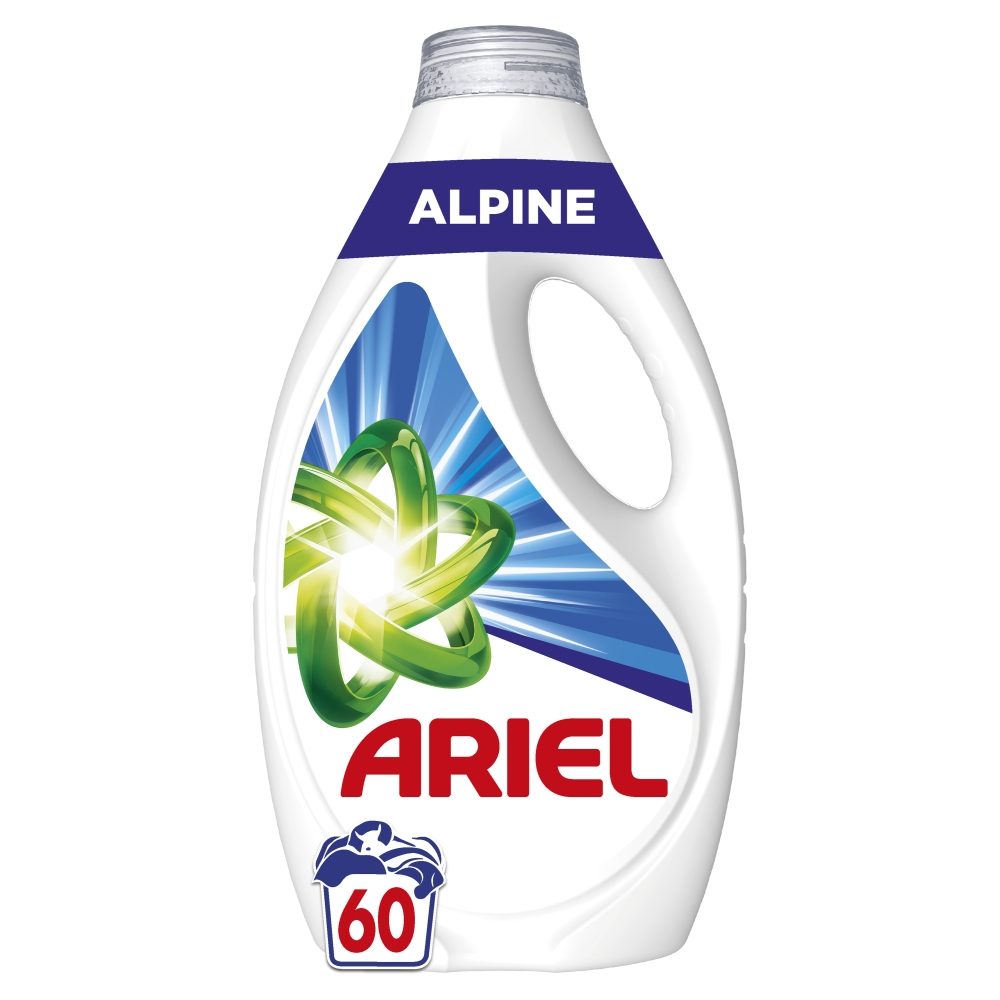 Detergent Lichid, Ariel, 2.7 L Alpine 60 spalari