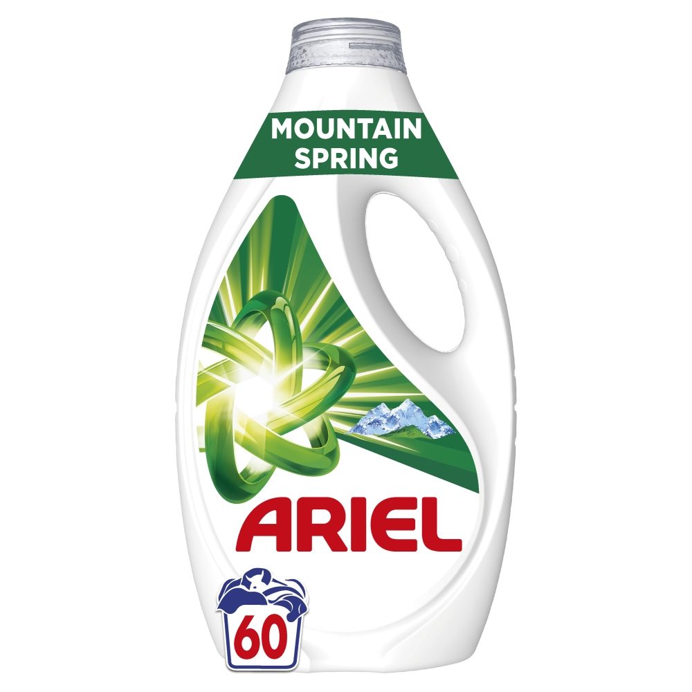 Detergent Lichid, Ariel, 2.7 L Mountain Spring 60 spalari