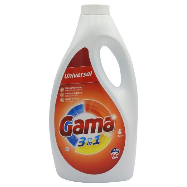 Detergent Lichid, Gama, 3 L Universal 66 spalari