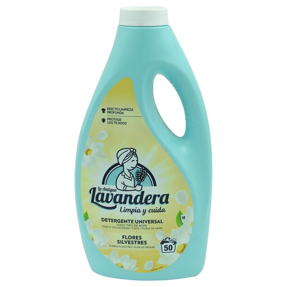 Detergent Lichid, Lavandera, 2.5 L Flores Silvestres