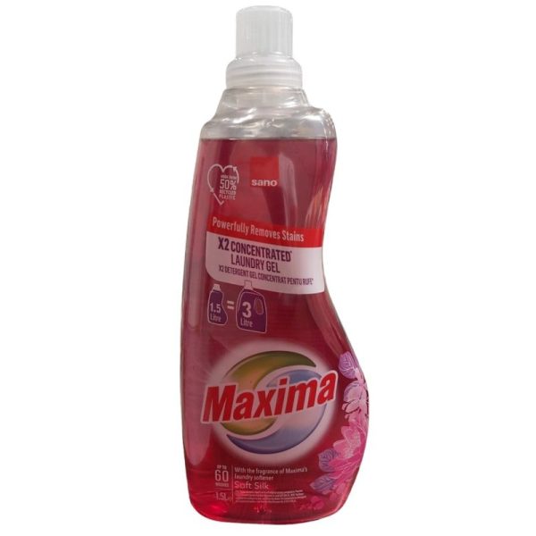 Detergent Lichid, Sano Maxima, 1.5 L Soft Silk 60 spalari