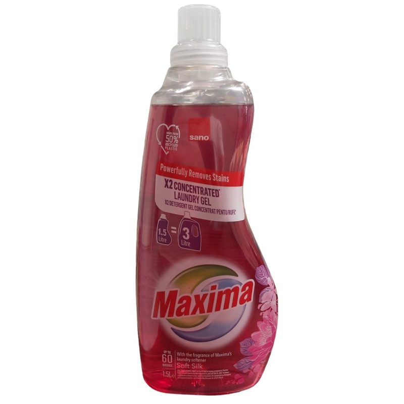 Detergent Lichid, Sano Maxima, 1.5 L Soft Silk 60 spalari